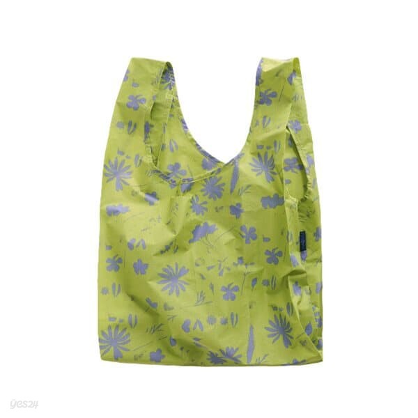[바쿠백] 휴대용 장바구니 접이식 시장가방 Floral Sun Print Lime