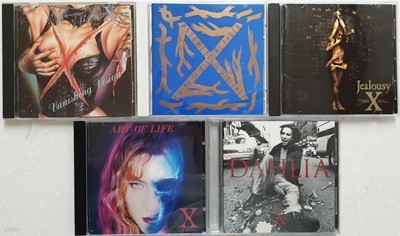 X-JAPAN - 5 ALBUMS: Vanishing Vision + Blue Blood + Jealousy + Art of Life + Dahlia [일본반][무료배송]