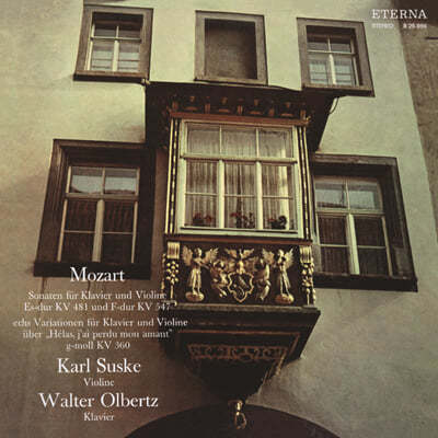 Karl Suske 모차르트: 바이올린 소나타 작품 전곡 1집 (Mozart: Violin Sonatas K.481, K.547) [LP] 