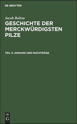 Anhang Und Nachträge