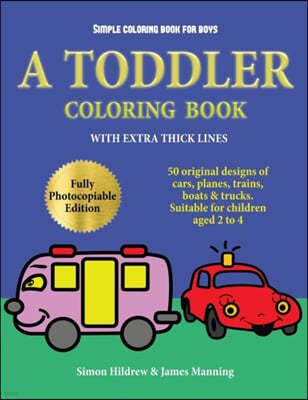 Simple coloring book for boys