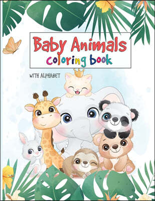 100 Baby Animals Coloring Book