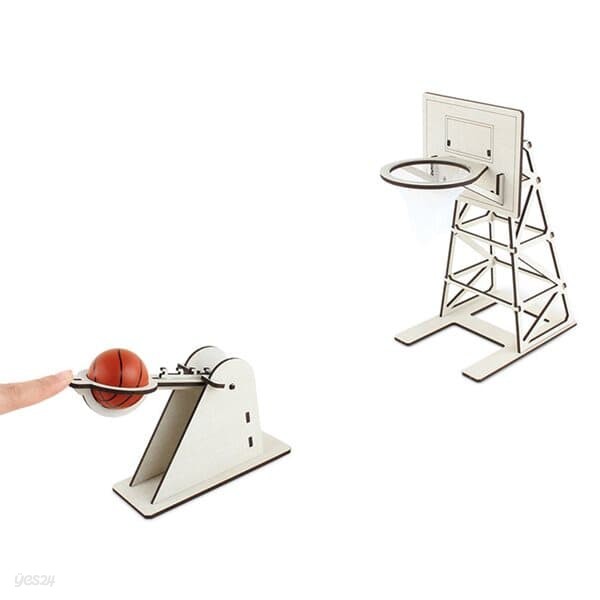 교육용 목재 입체퍼즐 - 영플래닛 탁구공 농구게임