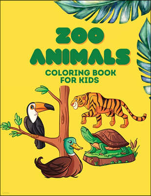 Zoo Animals Coloring book for kids