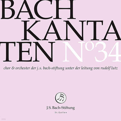 Rudolf Lutz : ĭŸŸ 34(J.S.Bach: Kantaten No.34 - Cantatas BWV46, BWV87, BWV92) 