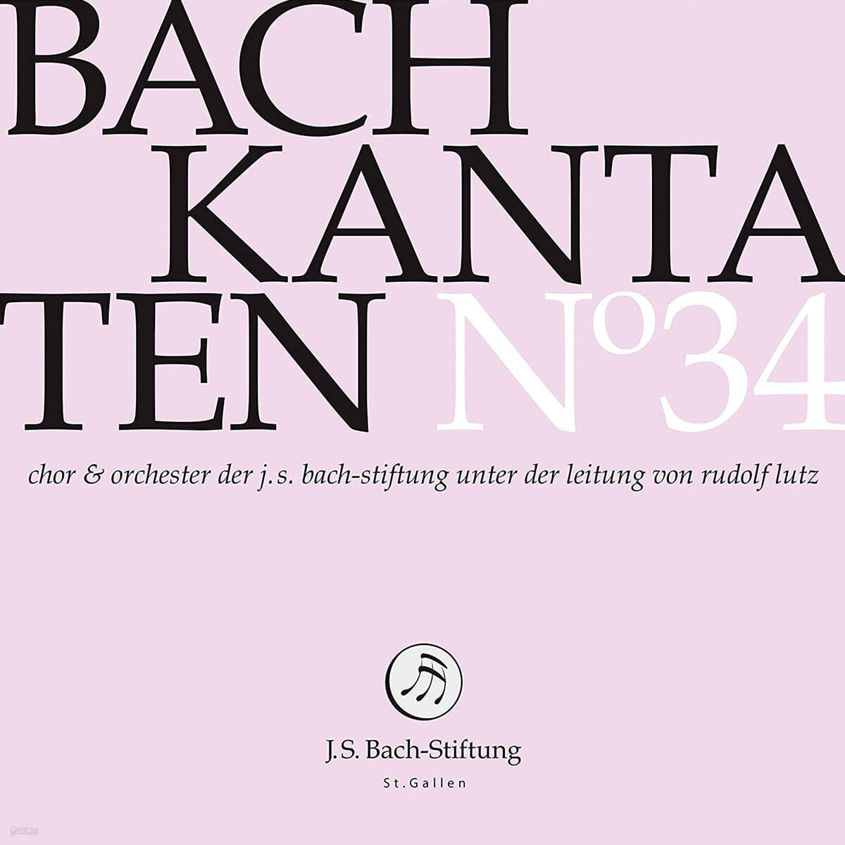 Rudolf Lutz 바흐: 칸타타 34집(J.S.Bach: Kantaten No.34 - Cantatas BWV46, BWV87, BWV92) 