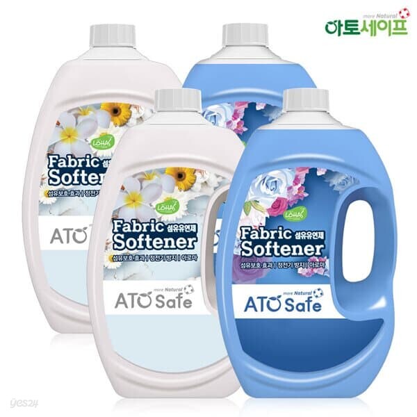 아토세이프 유연제 2.5L 에이프릴향 2개+핑크로즈향 2개 - YES24