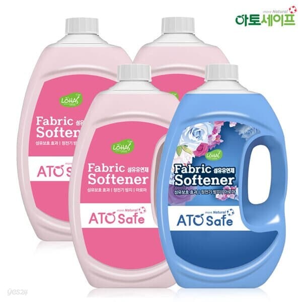 아토세이프 유연제 2.5L 핑크로즈향 3개+에이프릴향 1개 - YES24