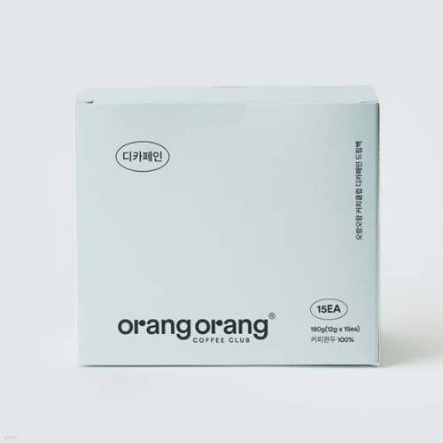 [ ĿŬ] ī Ŀ 帳 15 OrangOrang Decaffeinated Coffee Drip Bag 15EA