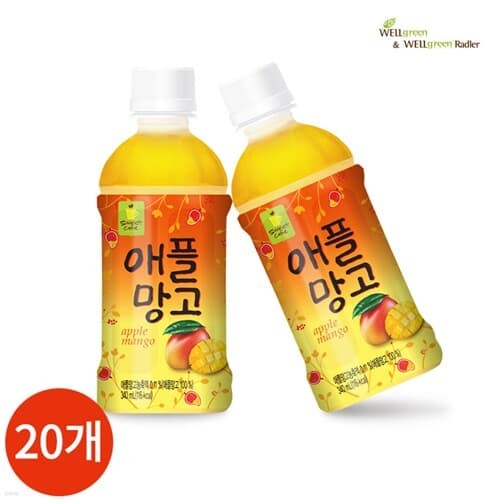 웰그린 애플망고 340ml x 20PET