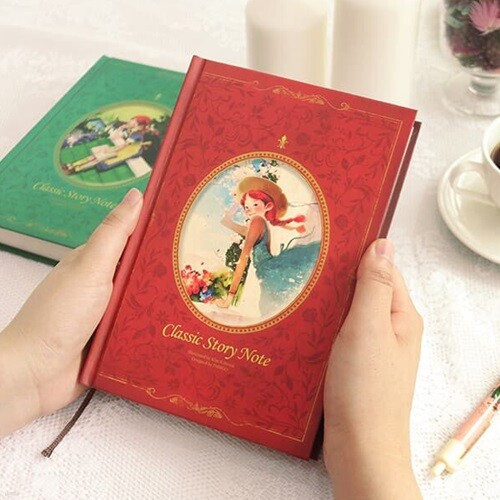빨간머리앤 양장노트 - 유선 레드