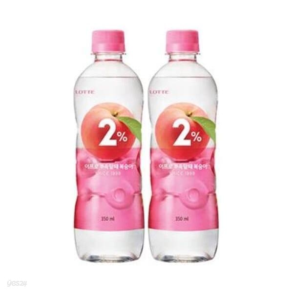 롯데칠성 2프로복숭아 350mL 20펫