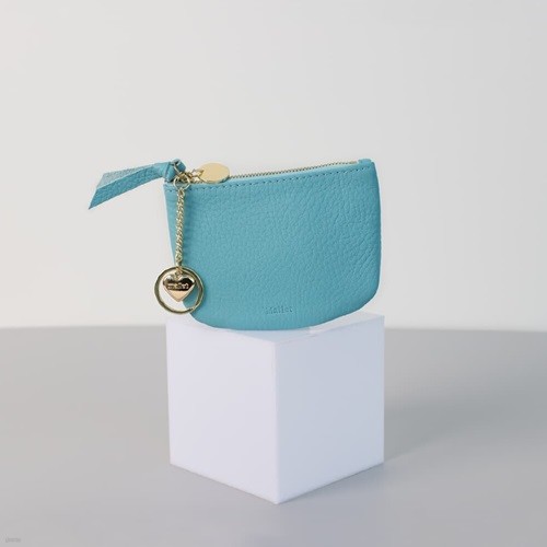 [̴ϼ Ŀ] Half moon wallet _ Sky blue