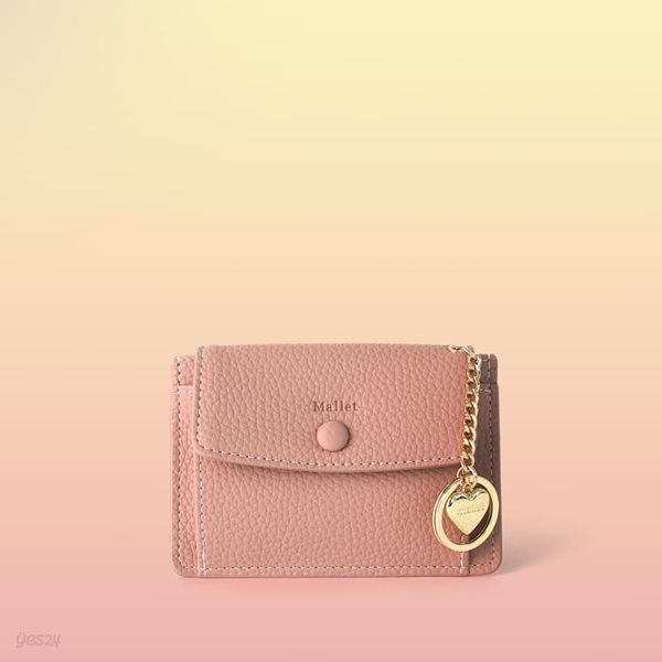 [이니셜 커스텀] Big pocket point wallet _ Pink