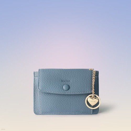 [이니셜 커스텀] Big pocket point wallet _ Sky...