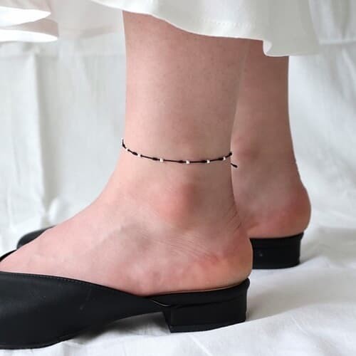 [Silver925] Basic knot anklet