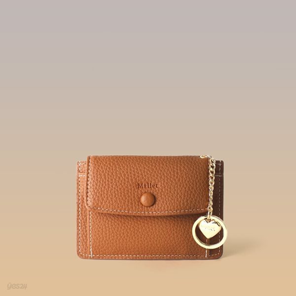 [이니셜 커스텀] Big pocket point wallet _ Brown