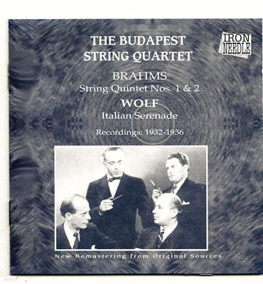 Budapest String Quartet :   1, 2 (Brahms: String Quintets Nos. 1, 2) 
