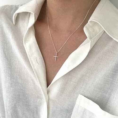 [Silver925] Cross necklace