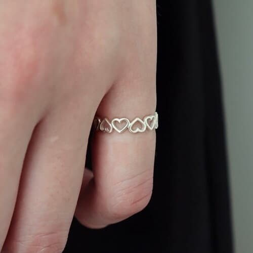[Silver925] Heart knuckle ring