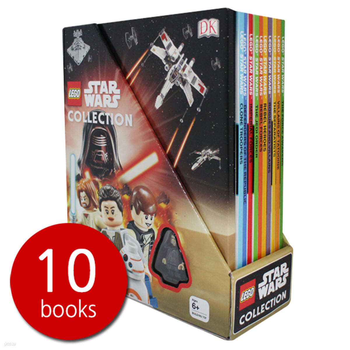 DK 레고 스타워즈 컬렉션 10종 박스 세트 (피규어 1개 포함) DK Lego Star Wars Collection 10 Books Set