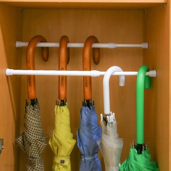 갓샵 틈새 미니압축봉 3size [짧은 미니 다용도 선반 봉 신발장 수납 정리 틈새압축봉]