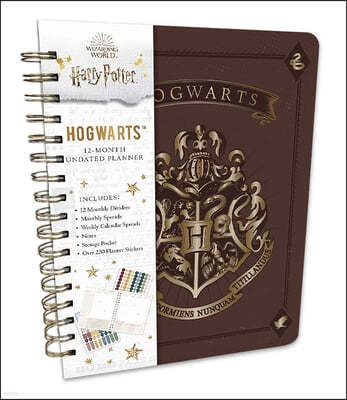 Harry Potter: Hogwarts 12-Month Undated Planner: (Harry Potter School Planner School, Harry Potter Gift, Harry Potter Stationery, Undated Planner)