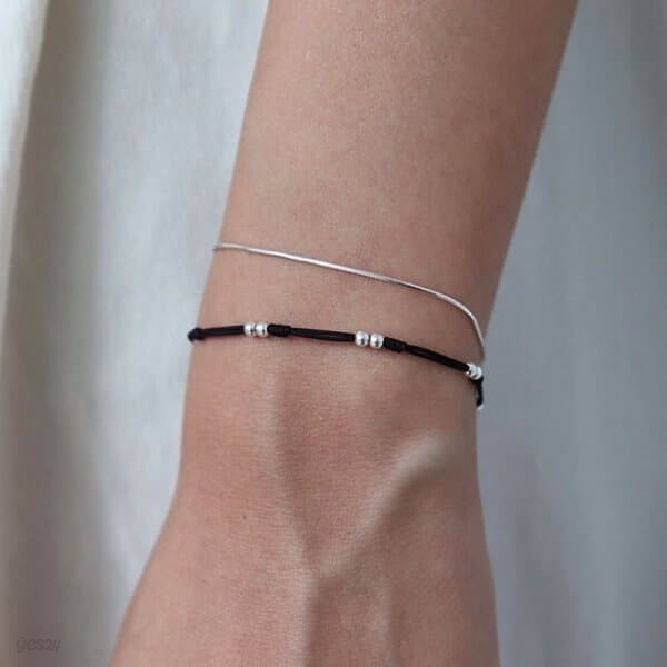 [Silver925] Basic knot bracelet