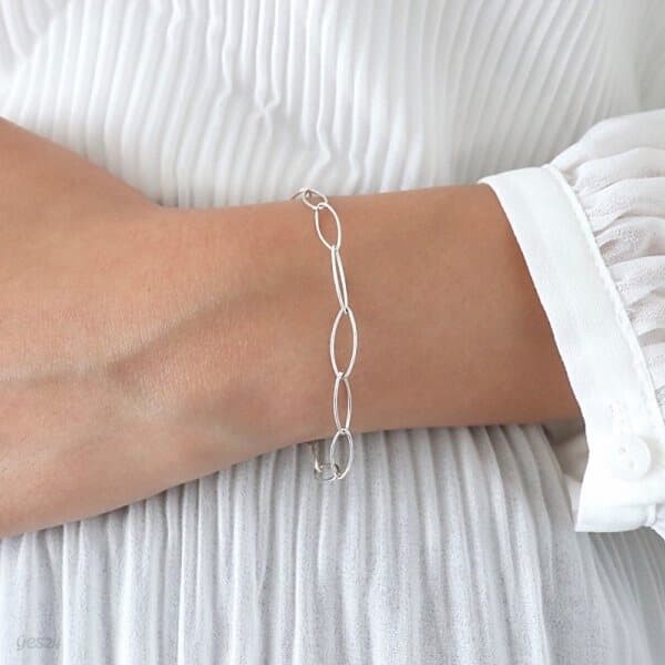 [Silver925] Oval chain bracelet