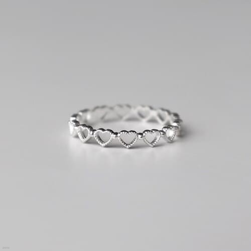 [Silver925] Matt heart ring