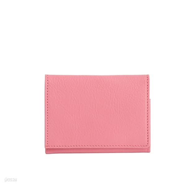 베지터블 소가죽 컴팩트 명함지갑(핑크)w16935