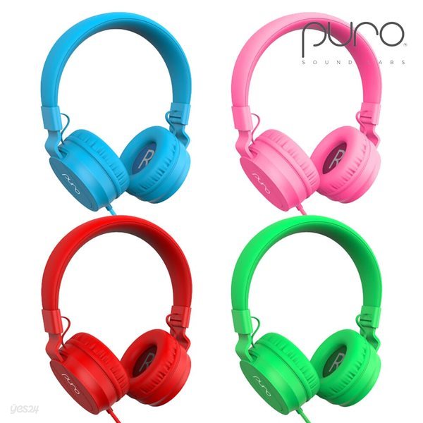 Puro Basic 청력보호 어린이 헤드셋 마이크 PC 컴퓨터 핸드폰 키즈 유아 아동 초등학생 유선 어학용 헤드폰