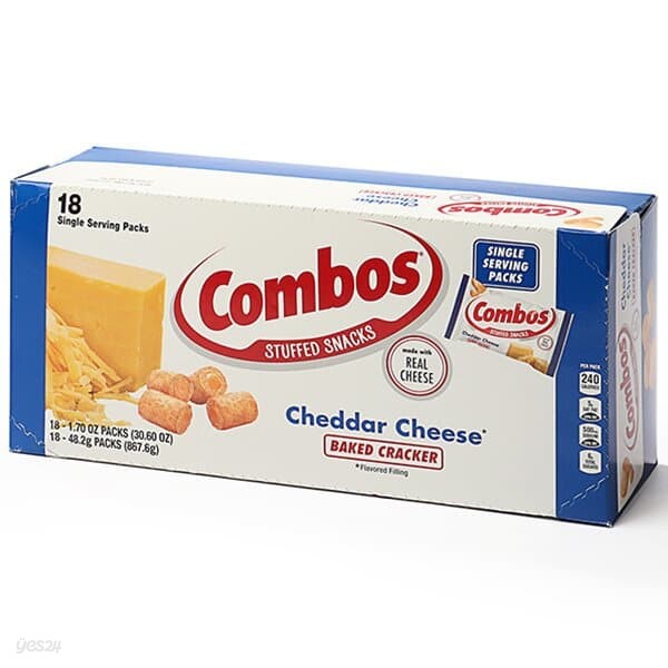 [글로벌푸드][코스트코]콤보스 체다 치즈 크래커 867g (48.2g x 18봉지)