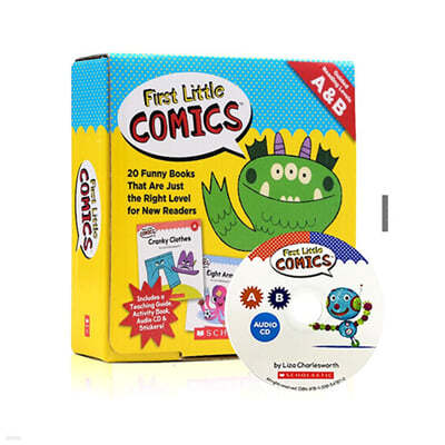First Little Comics : Guided Reading Levels A & B (Book & CD)
