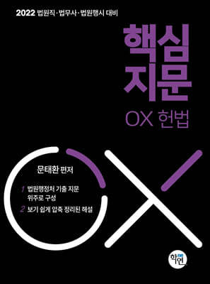 2022 핵심지문 OX 헌법