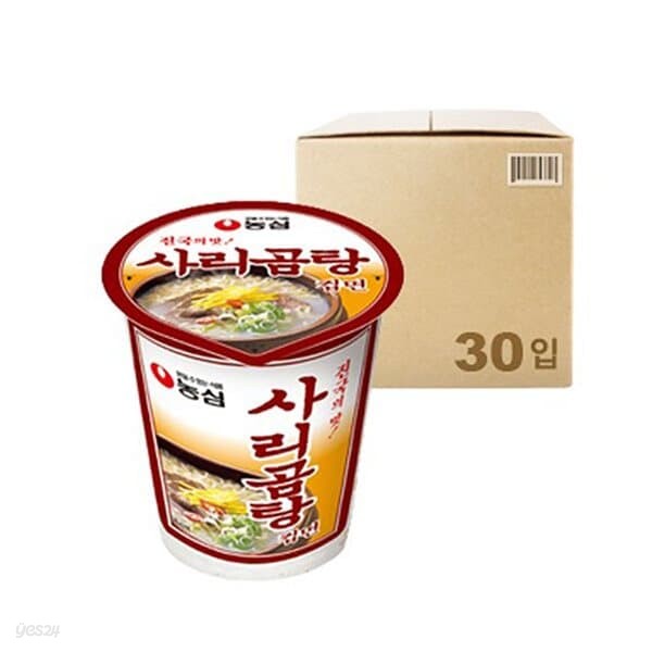 [농심] 사리곰탕컵 (61g x 30개)