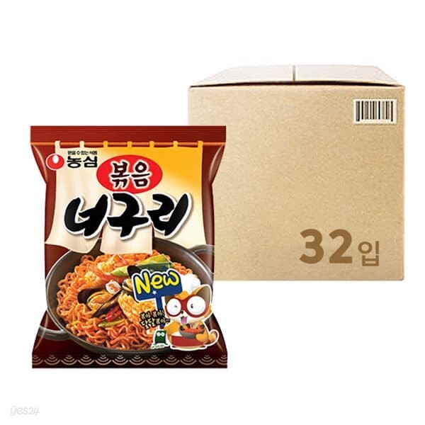 [농심] 볶음 너구리 (137g x 32개)