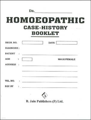 Homoeopathic Case History Booklet