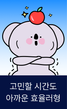 고민할 시간도 아까운 효율러형