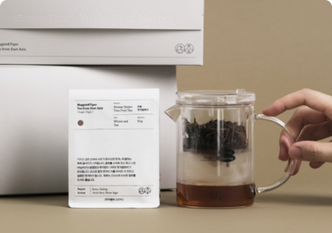 맥파이앤타이거 티머그 & 논카페인 잎차 세트