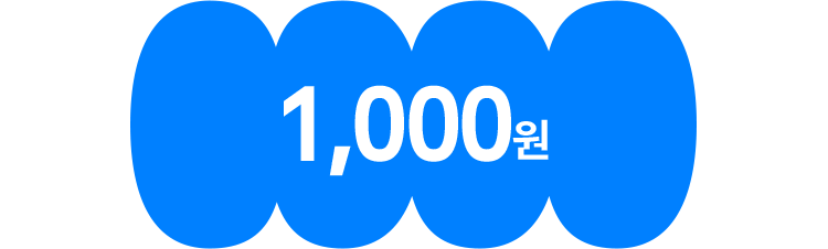 1,000 포인트