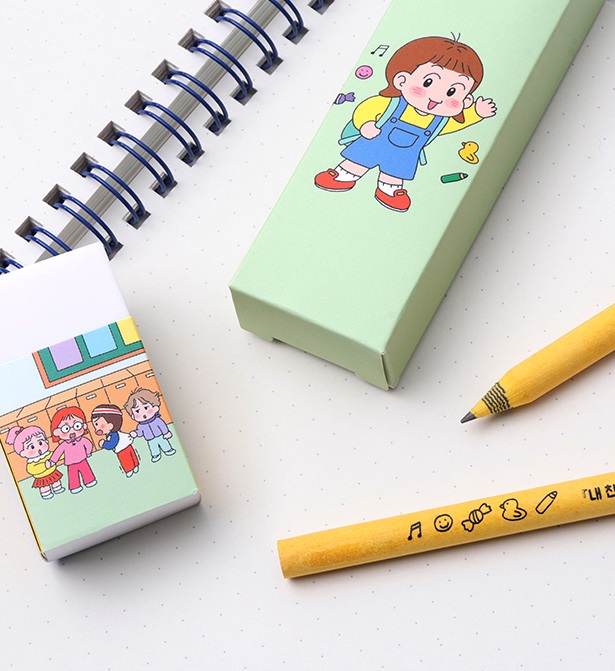 연필+지우개 세트