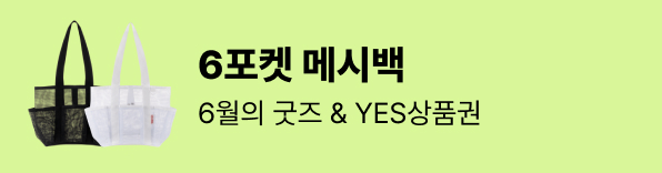 6월의 굿즈 6포켓 메시백