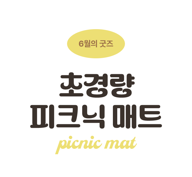 초경량 피크닉 매트