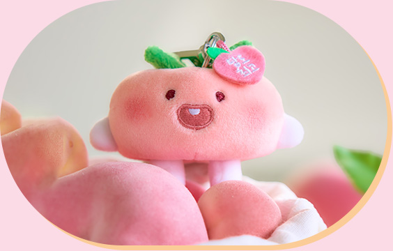 복슝복슝 인형 납작복숭아_리틀어피치