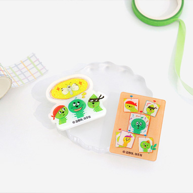 전설의 애벌레 아크릴 마그넷 2종