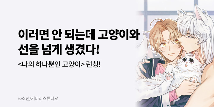 [BL만화] 키다리스튜디오_신작! 『나의 하나뿐인 고양이』