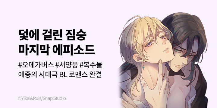 [BL만화] 대원씨아이 『덫에 걸린 짐승』 완결!