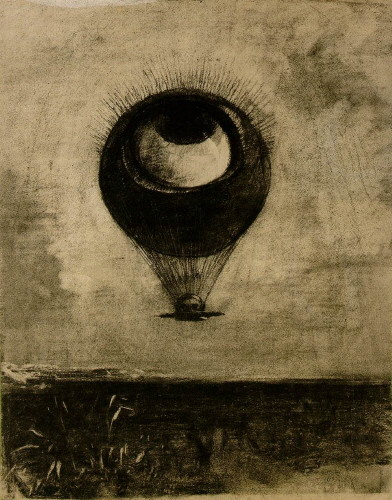 크기변환_질문2_오딜롱 르동, 에드거 포에게-무한대로 여행하는 이상한 풍선과 같은 눈, 1882.jpg