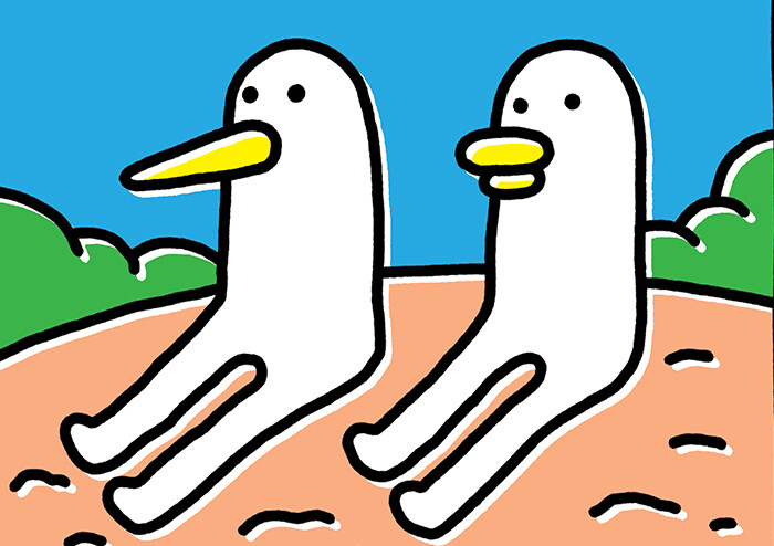 날개 없는 새 ‘이지’와 ‘백’의 그림 에세이